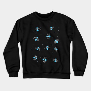 Blue Firefly bugs Crewneck Sweatshirt